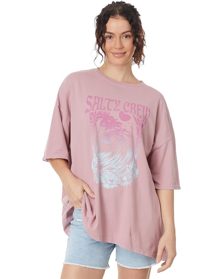 

Футболка Salty Crew Big Wave Cover Up Tee, цвет Warm Liliac