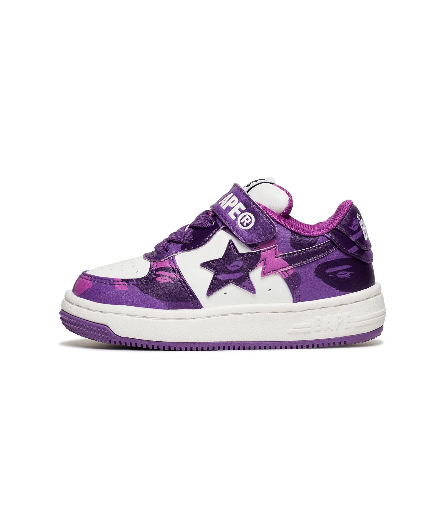 Детские кроссовки BAPE STA #1 A BATHING APE чёрные — фото 3