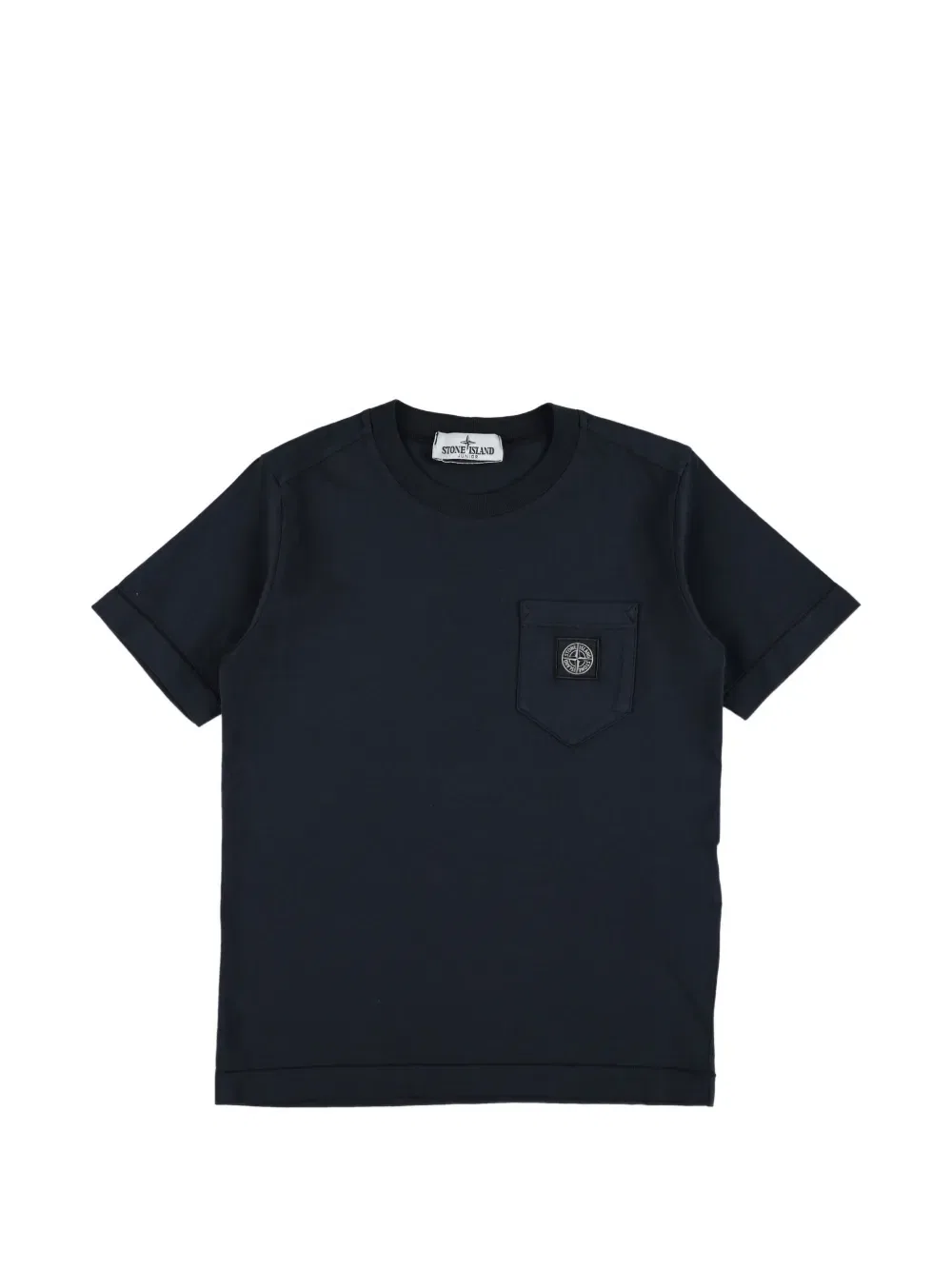 Футболка с накладными карманами Stone Island Junior, синий