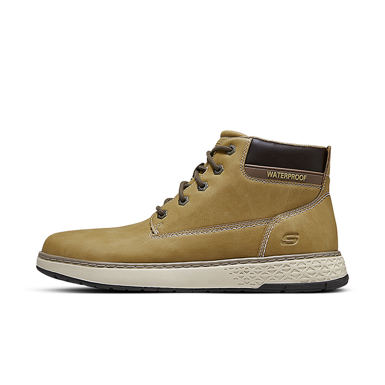 

Кроссовки мужские Lifestyle Shoes Men High-Top Wheat Skechers, цвет Wheat Yellow