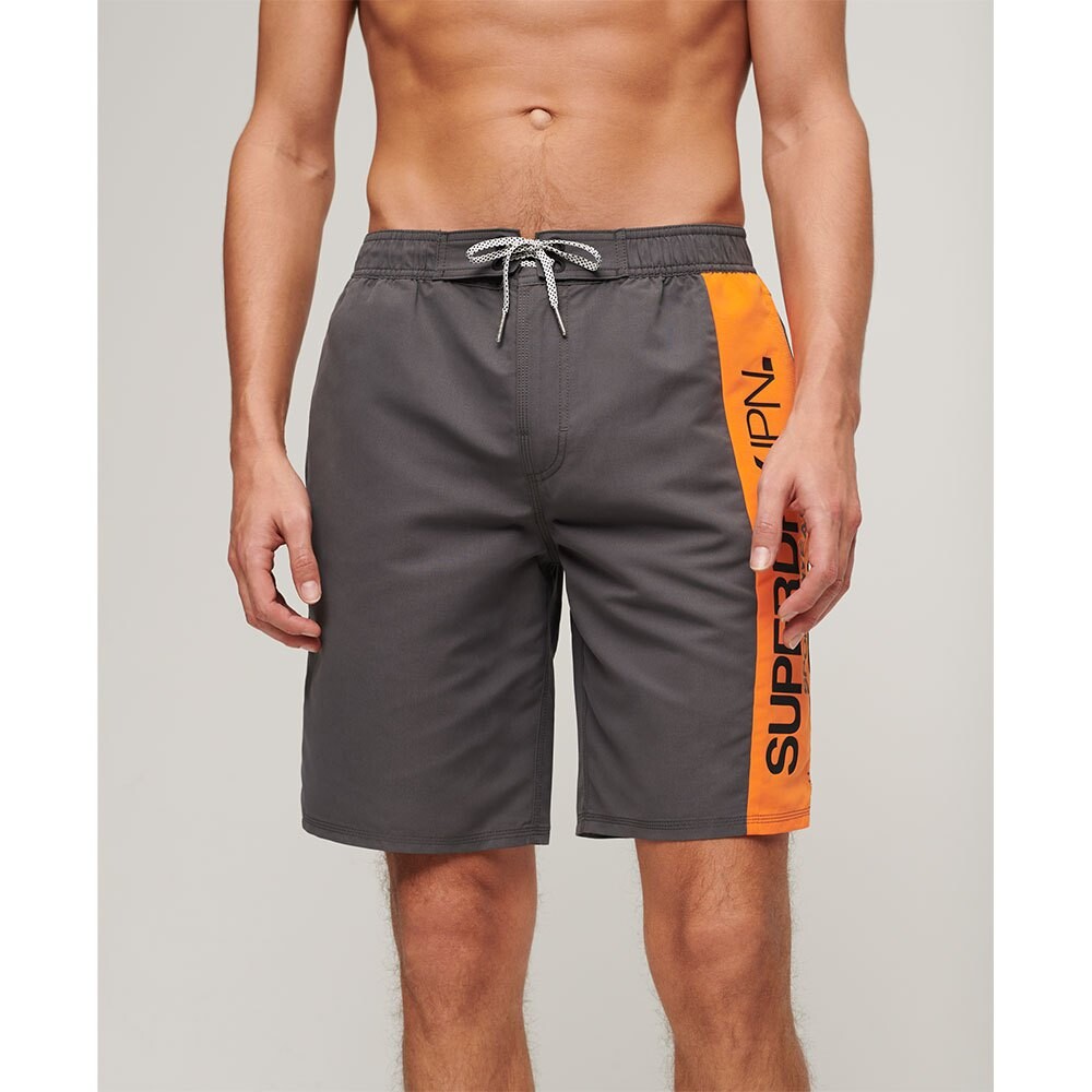 

Шорты для плавания Superdry Sportswear Logo 19´´ Swimming Shorts, серый