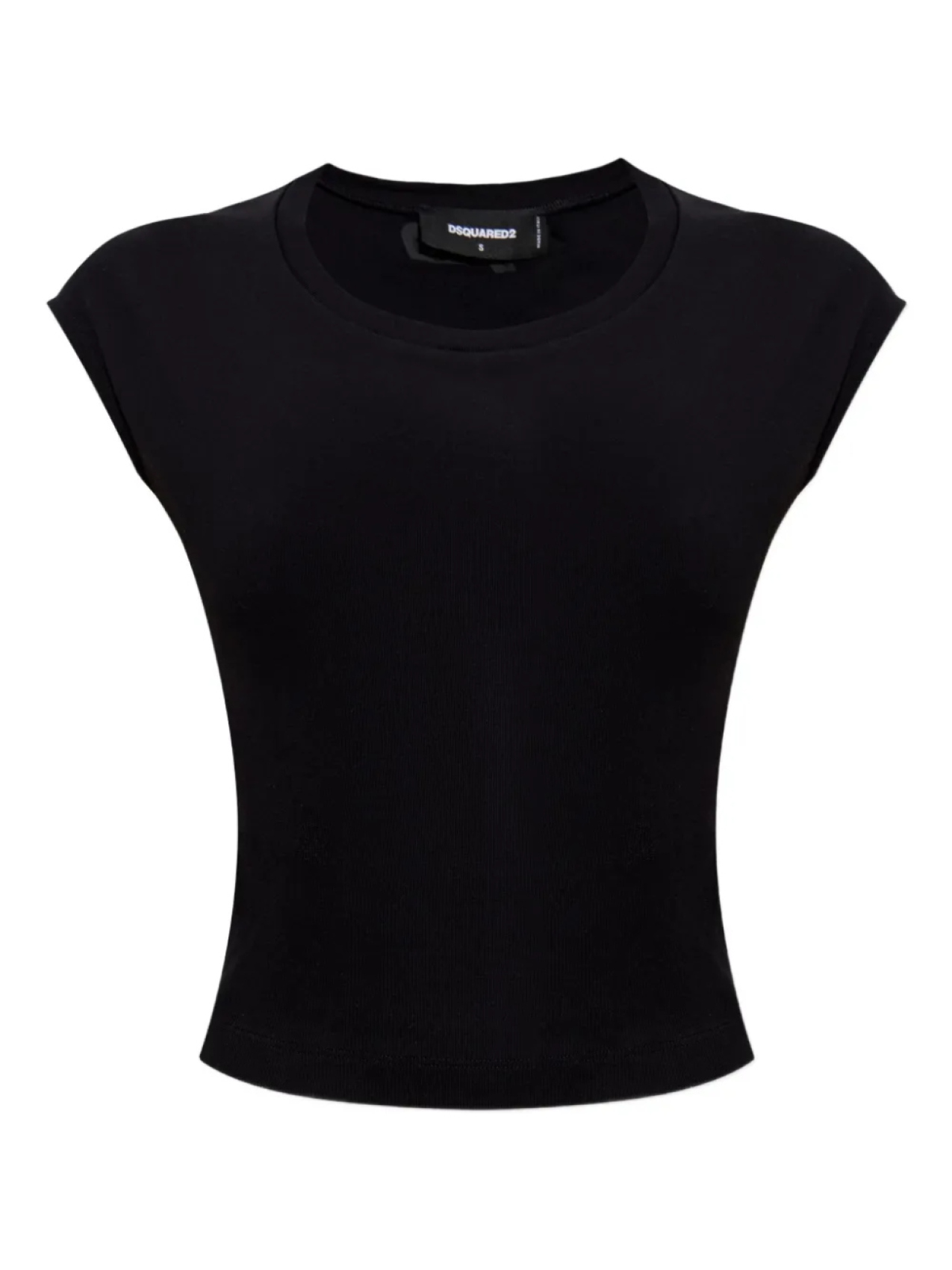 

DSQUARED2 хлопковый топ, черный