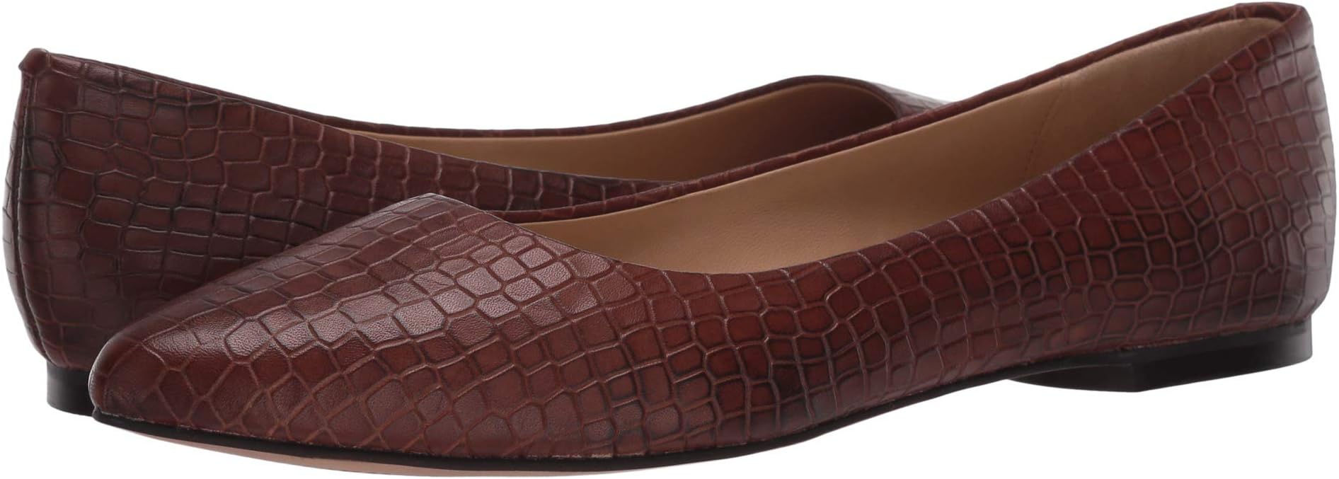 

Туфли на плоской подошве Trotters Estee, цвет Brown Croco