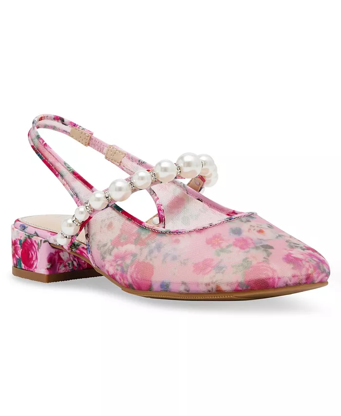 

Плоские туфли-лодочки на ремешке для девочек и подростков Betsey Johnson, розовый