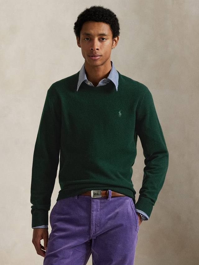 

Поло свитер из шерсти с круглым вырезом Ralph Lauren, Green