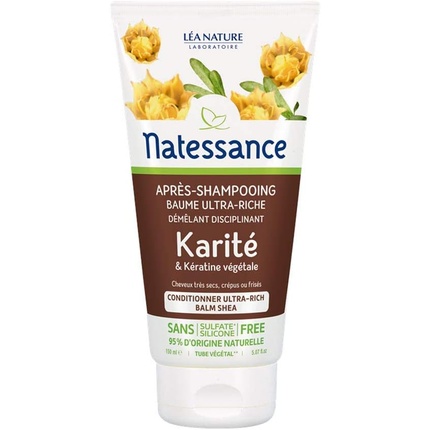 

Ультра-насыщенный кондиционер с ши и растительным кератином 150 мл Natessance