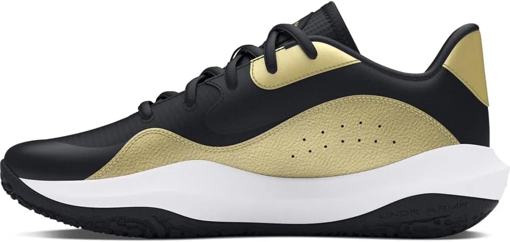 Мужские баскетбольные кроссовки Under Armour UA Lockdown 7 Low, Black Metallic Gold Black