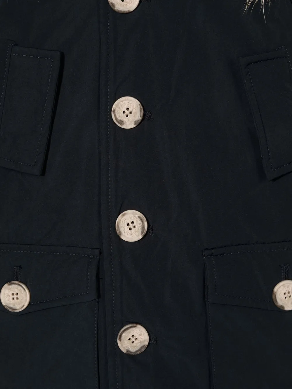 Пальто с оторочкой из искусственного меха Woolrich Kids — фото 3