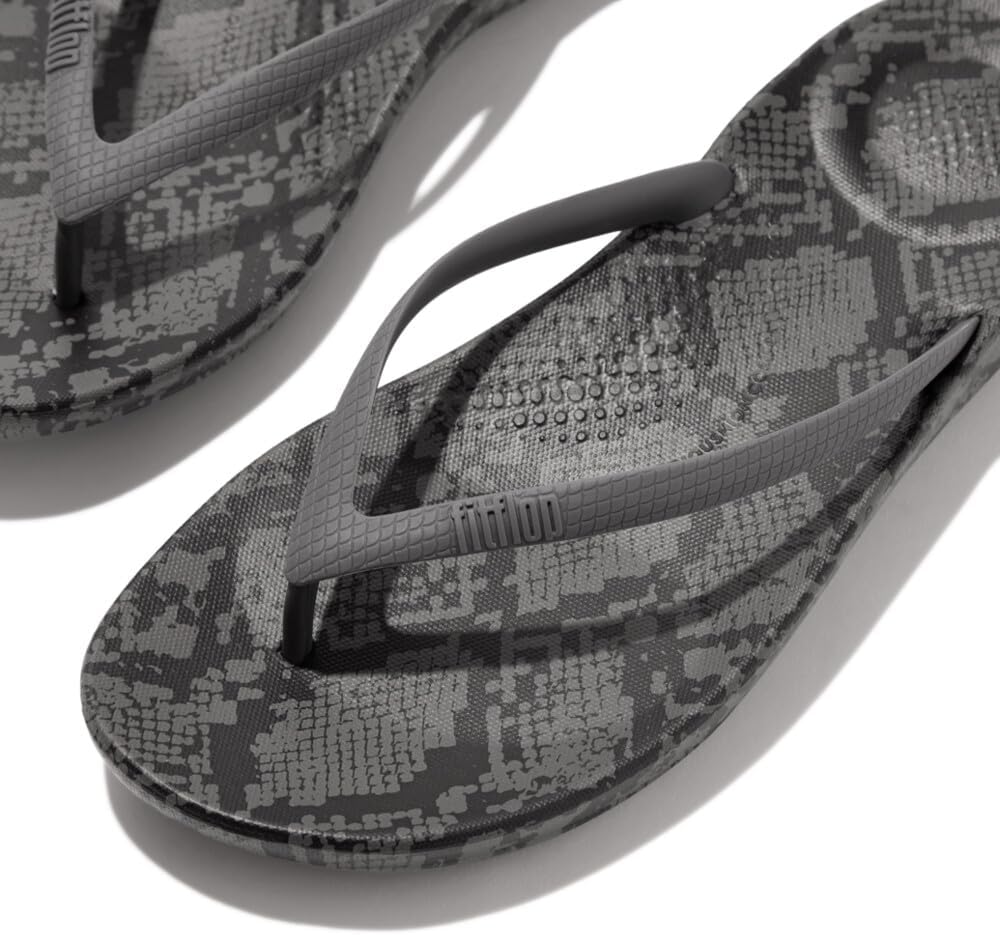 Мужские эргономичные шлепанцы FitFlop Iqushion, Pewter — фото 4