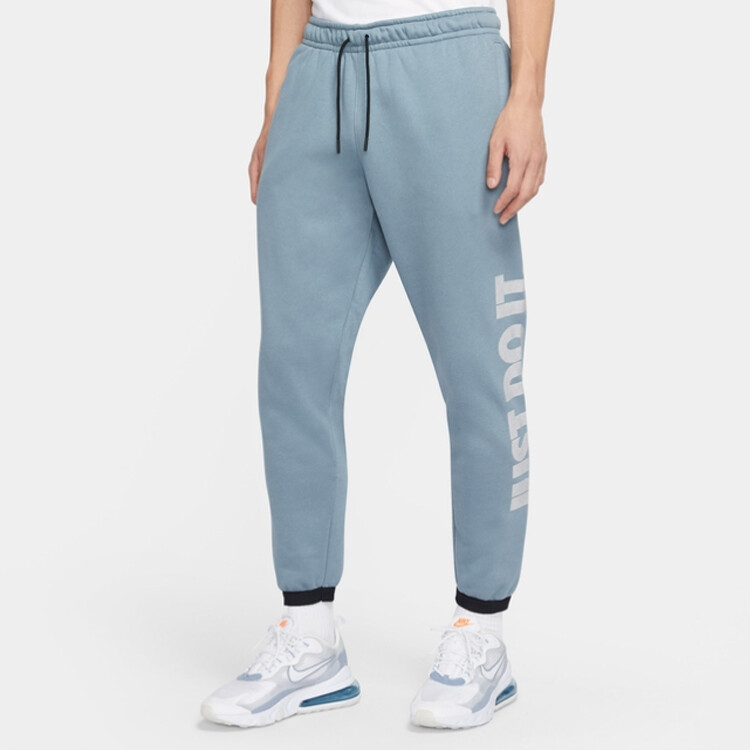 Трикотажные спортивные штаны мужские Ozone Blue/Black/White Nike, синий/черный/белый — фото 4