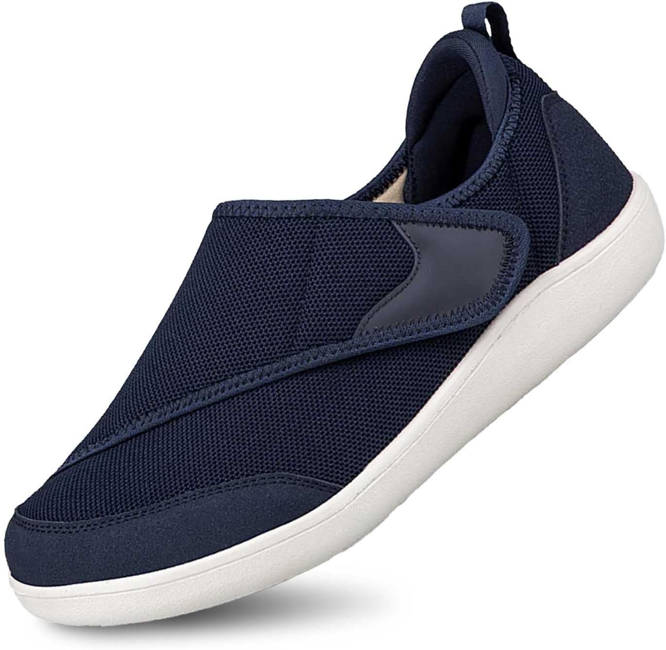 

Мужские повседневные слипоны-кроссовки, удобные, с нескользящей подошвой, для широкой стопы, с мягкой подошвой, дышащие и легкие Generic, темно-синий