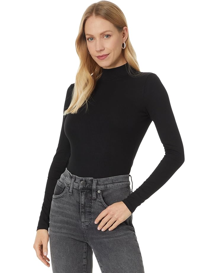 

Лонгслив Madewell Modal Rib Long, черный