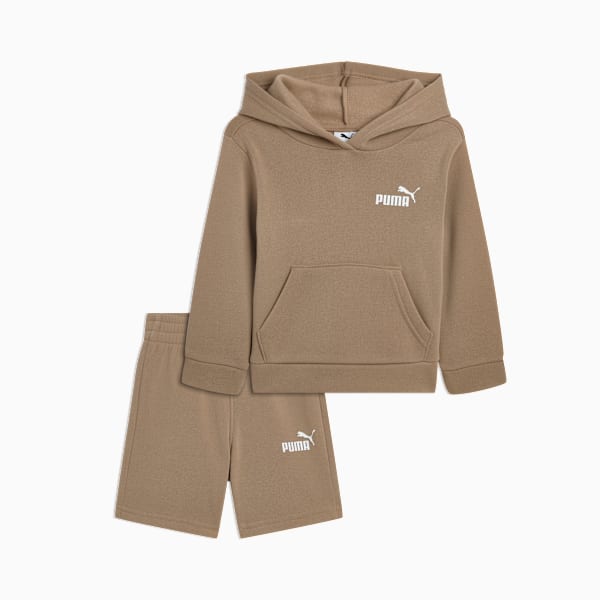 

Комплект из 2 предметов: толстовка с капюшоном и шорты для малышей Matching Sets Puma, коричневый