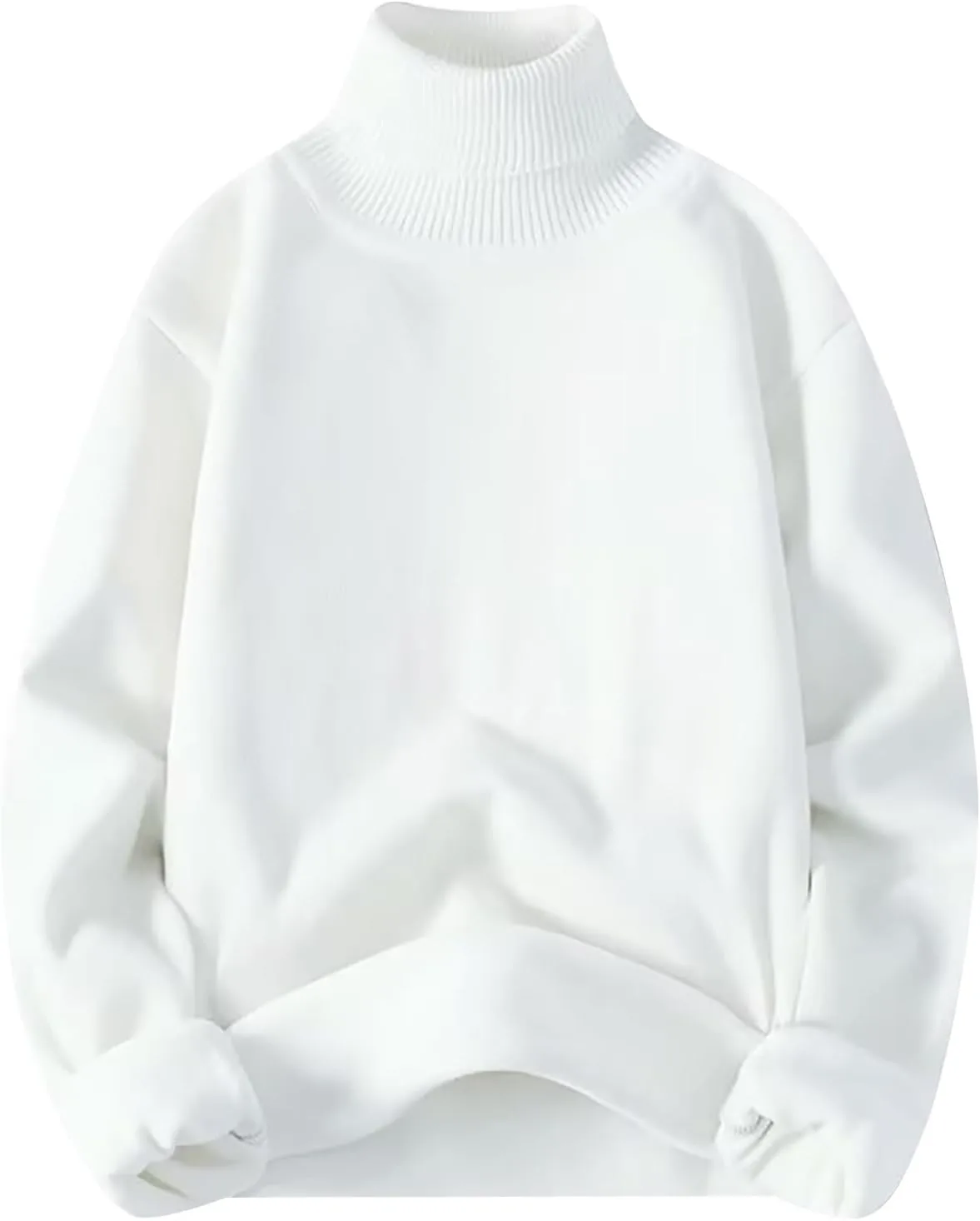 

Мужской свитер Slim Fit с воротником-водолазкой, утепленный флисом Sherpa xoxingysm