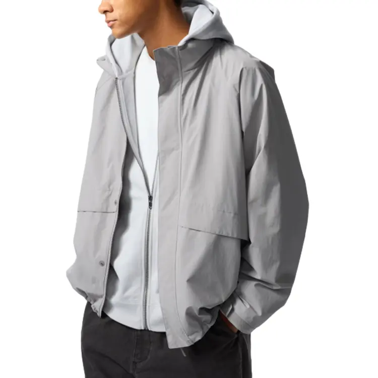 

UNIQLO Куртка унисекс серая, Gray