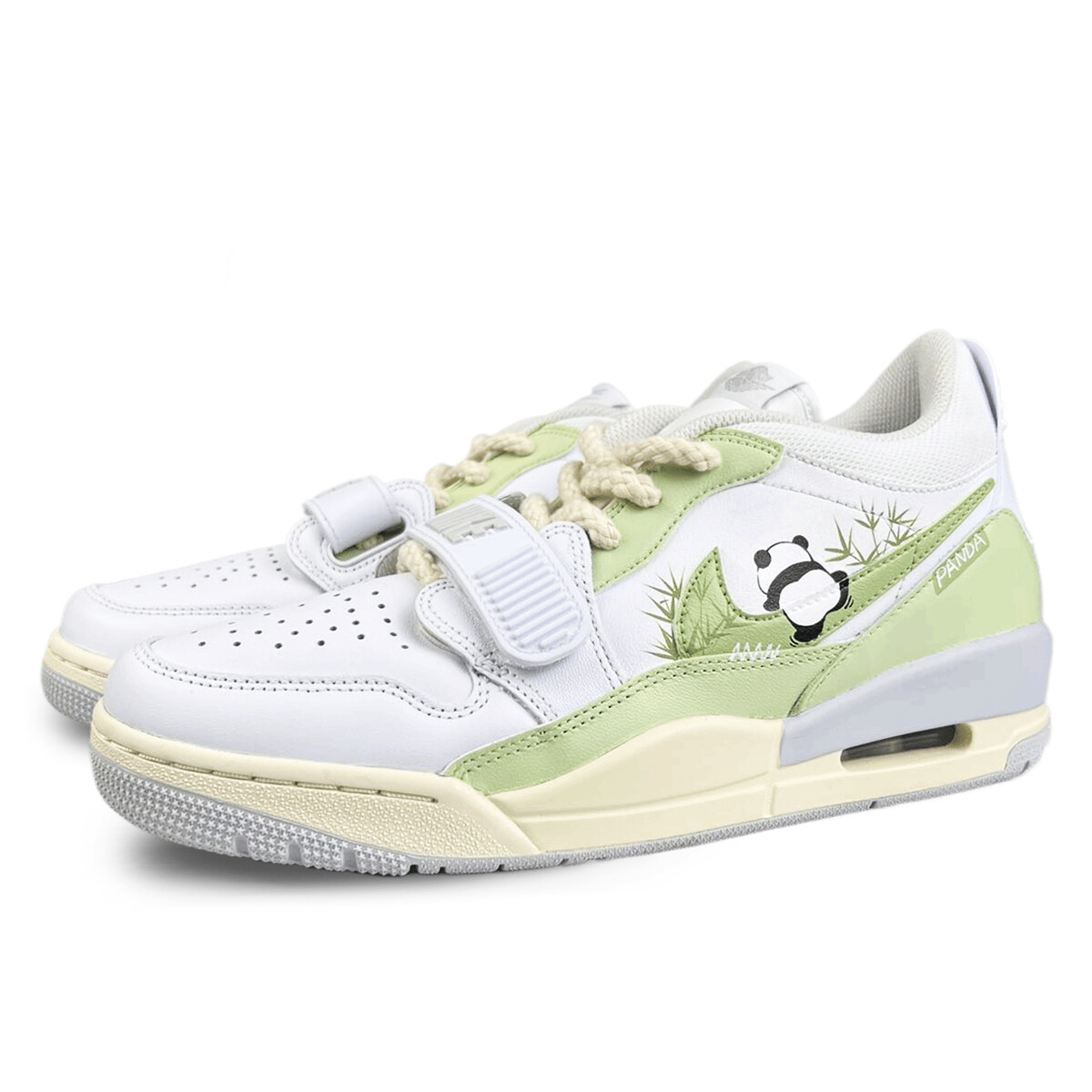 Кроссовки Jordan Legacy 312 Vintage Basketball Shoes Men Low-top White/Green, зеленый — фото 3