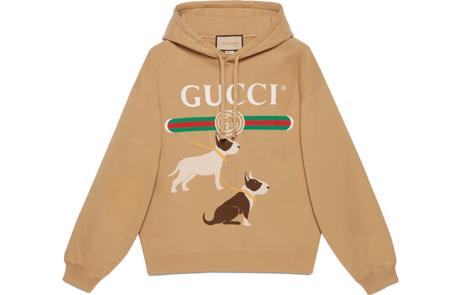 

Толстовка мужская Gucci с принтом собак, коричневый