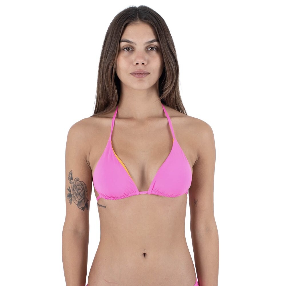 

Топ бикини Hurley Solid Reversible Itsy Bitsy, розовый