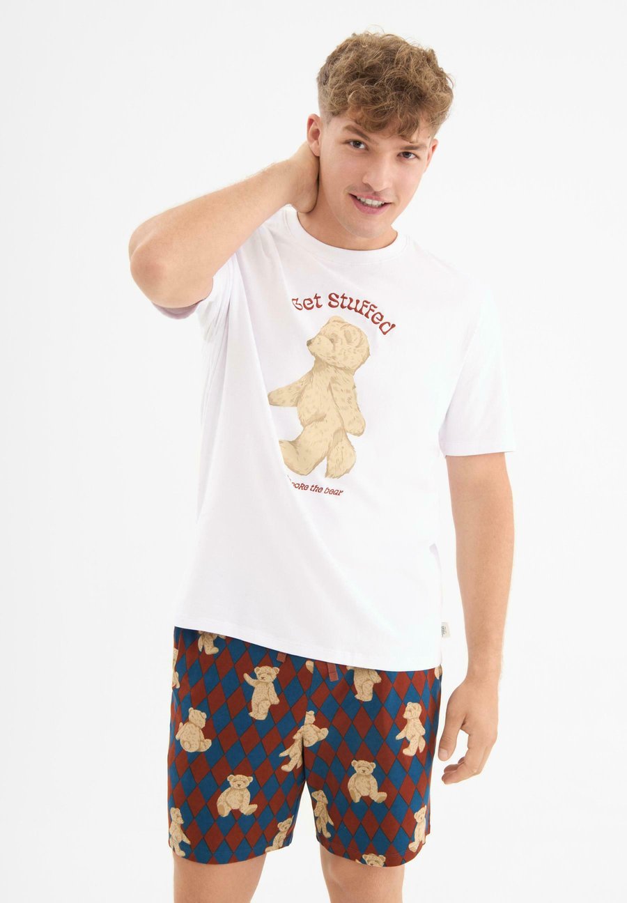 

Пижамный комплект Chelsea Peers ARGYLE BEAR CREW PYJAMA SET, Multi Coloured/White