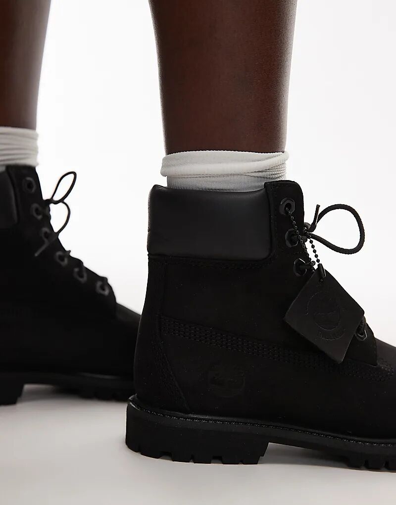 Ботинки классические Timberland Premium 6 Inch, черный — фото 4