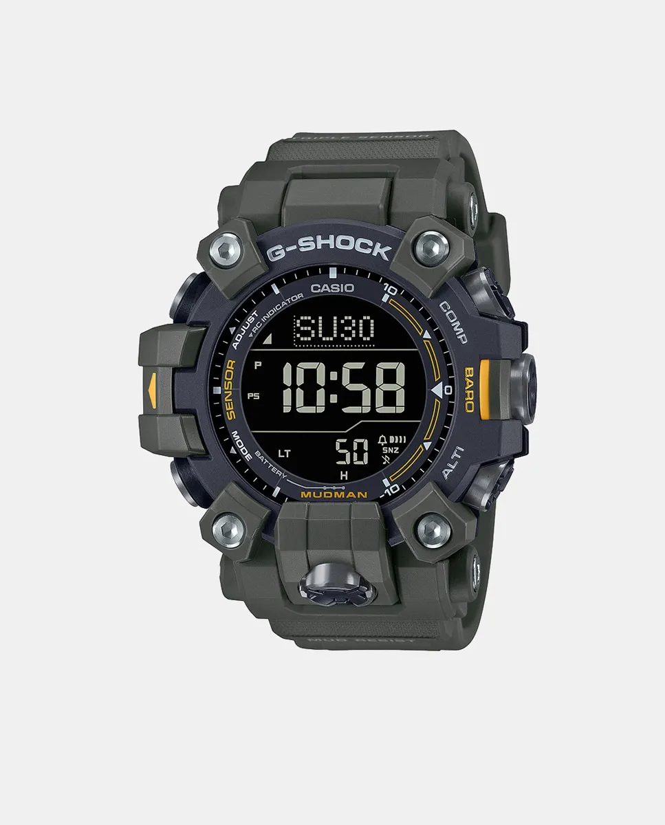 

G-Shock Pro GW-9500-3ER цифровые зеленые мужские часы из смолы Casio, зеленый