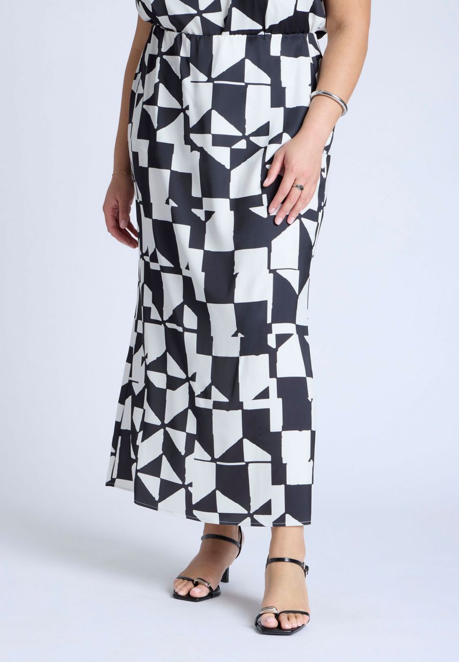 

Женская атласная макси-юбка больших размеров ELOQUII, All there