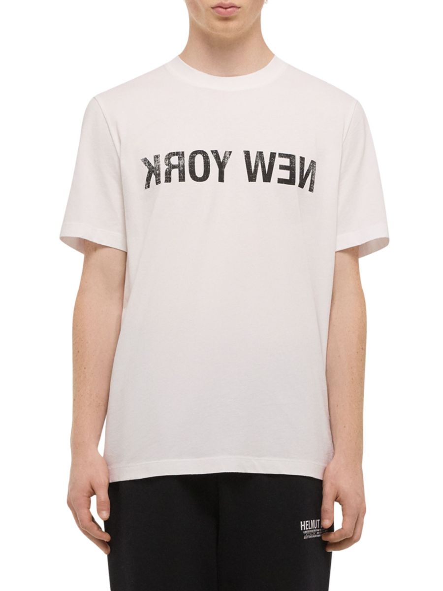 

Футболка Reverse NY из хлопка Helmut Lang, белый
