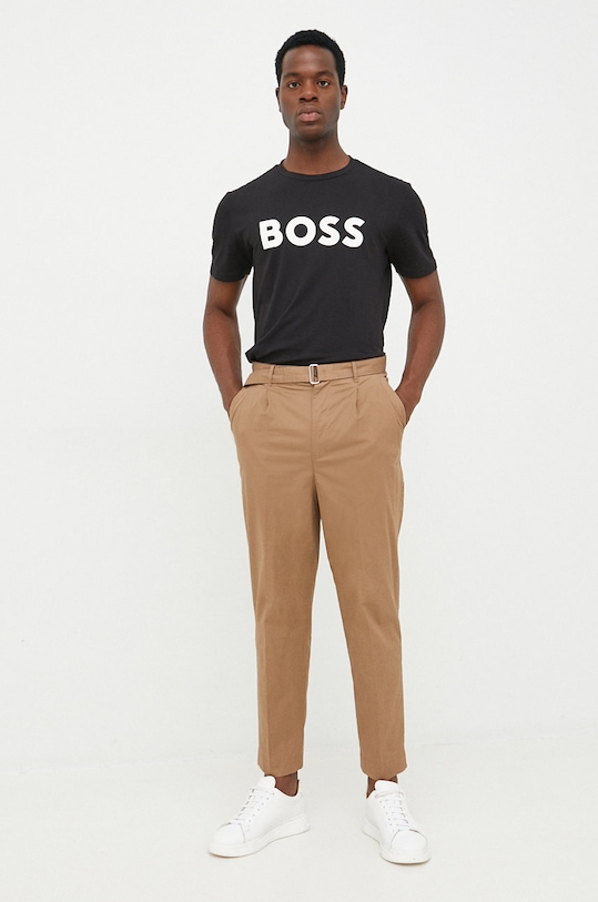 Футболка BOSS Casual из хлопка Boss Orange, черный — фото 2