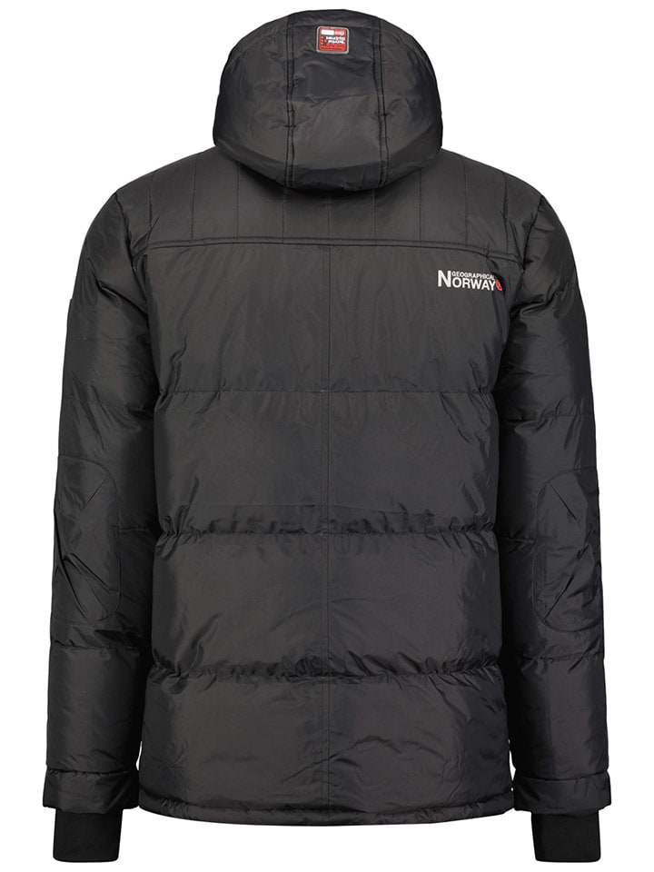 Geographical Norway Стеганая куртка "Базилболи" антрацитового цвета — фото 2