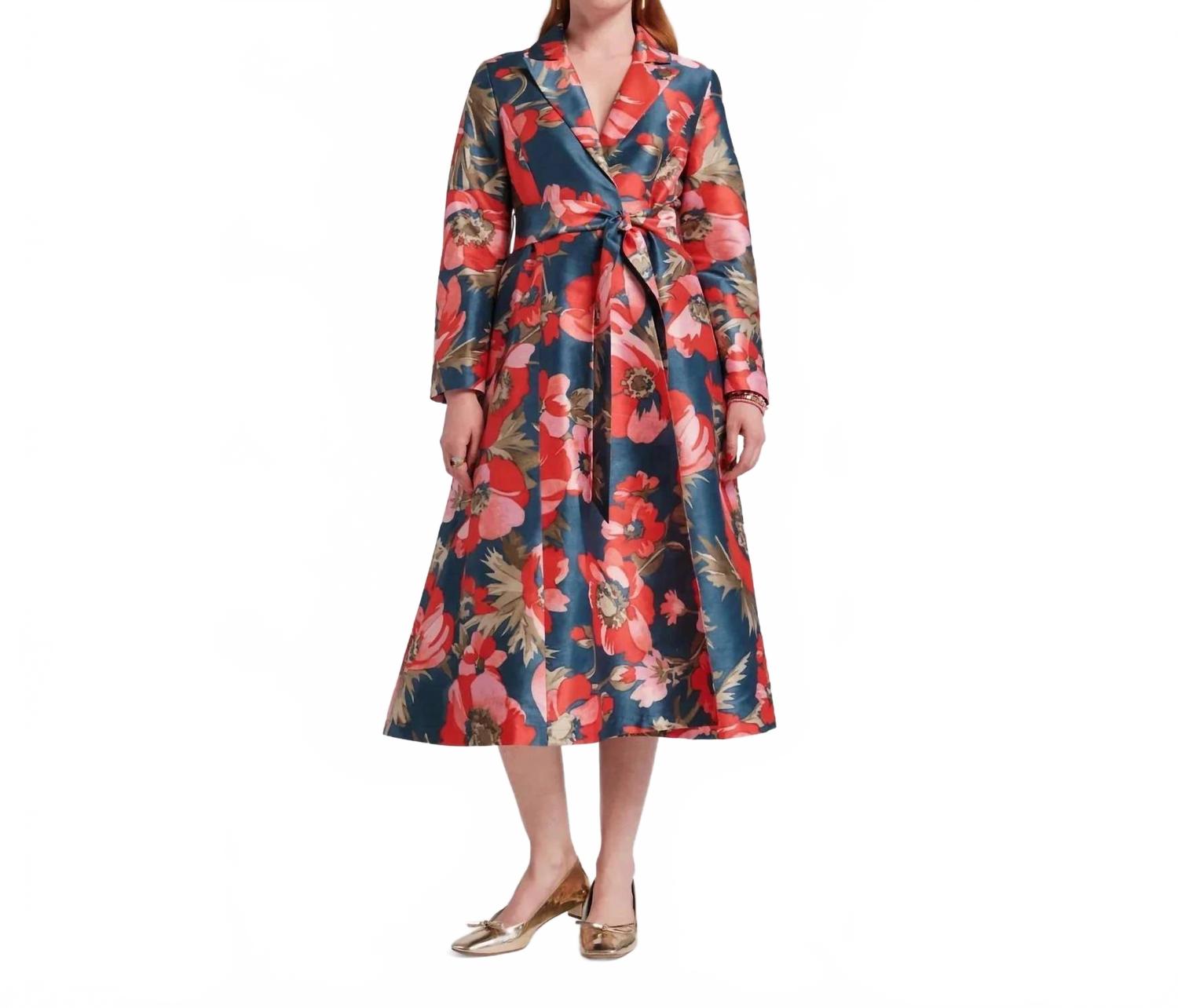 

Платье-халат Lucille в цвете: темно-синий/красный/мульти Frances Valentine, темно-синий/красный/мультиколор