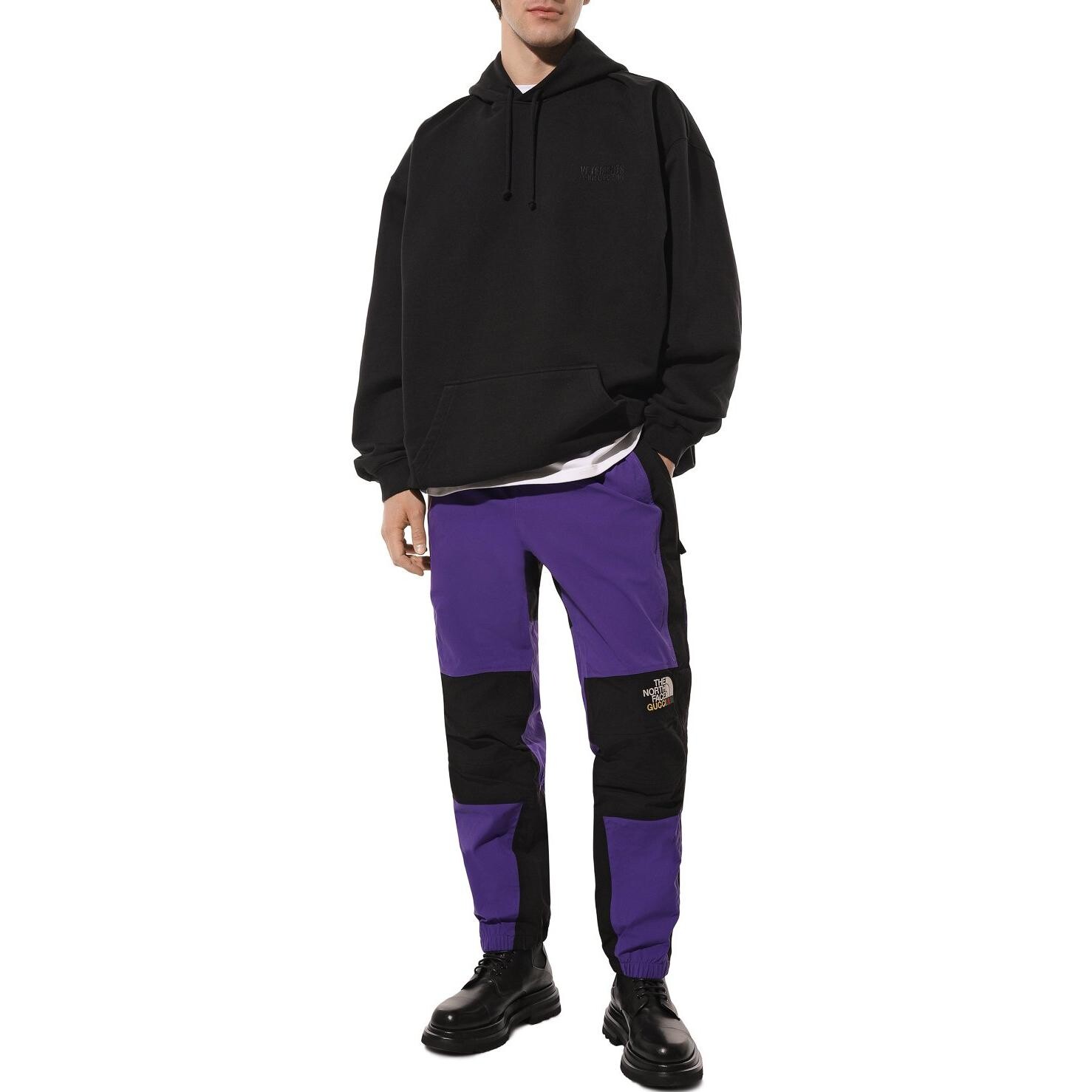 Спортивные штаны The North Face X Knit Gucci, фиолетовый — фото 4
