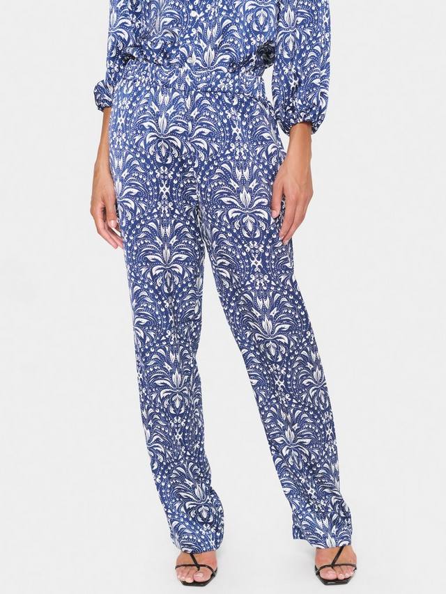 

Брюки в цветочек imena boho Saint Tropez, синий/белый