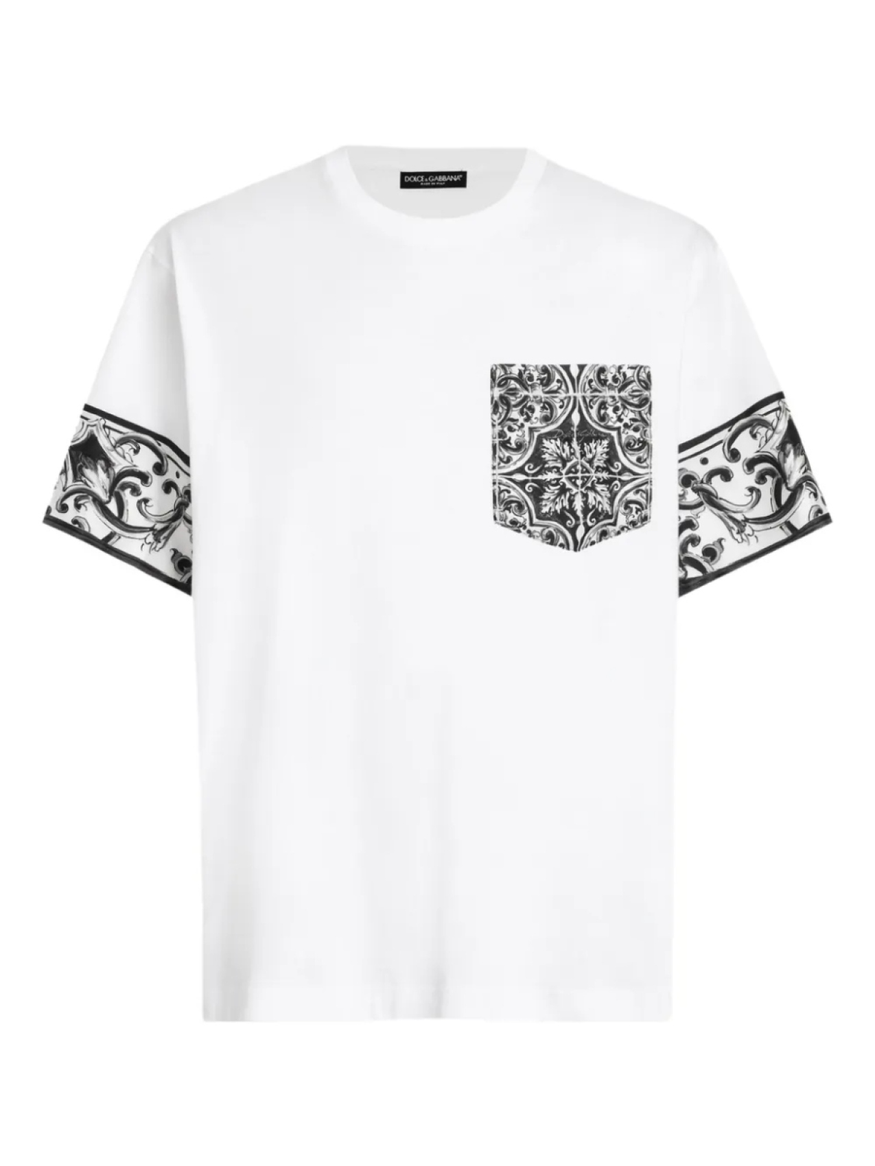 

Dolce & Gabbana футболка с принтом Majolica, белый