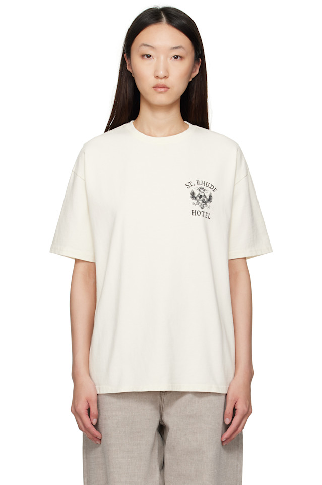 

Футболка St. rhude' с печатью Rhude, белый