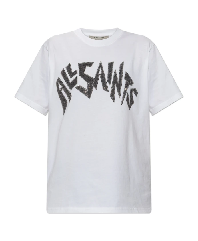 

Футболка бойфренда с цинковым покрытием Allsaints, белый