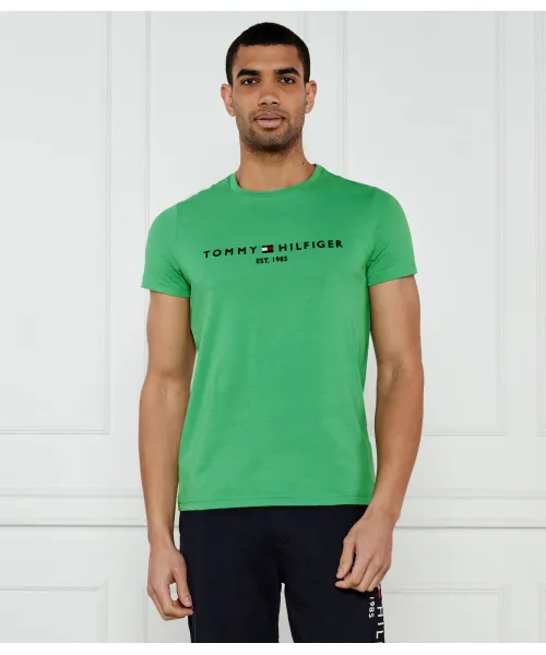 

Футболка Slim fit Tommy Hilfiger, зеленый