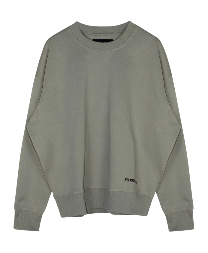 

Зеленая хлопковая флисовая толстовка с длинными рукавами Refrigiwear, зеленый