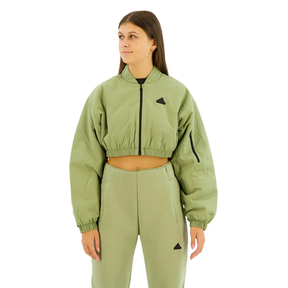 

Куртка adidas City Escape Padded bomber, зеленый