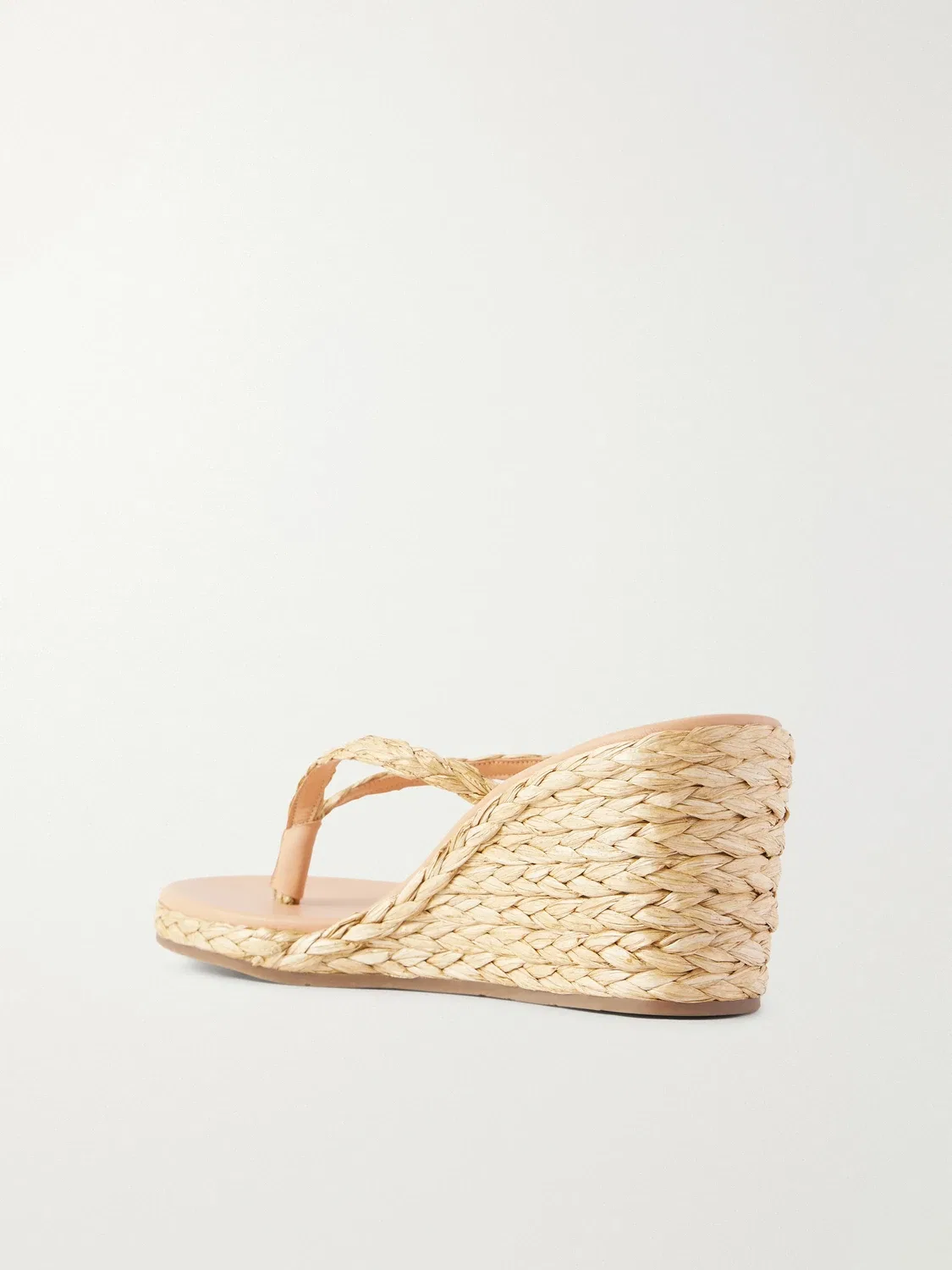 Эфирия плетеные танкетки из рафии Ancient Greek Sandals, бежевый — фото 3