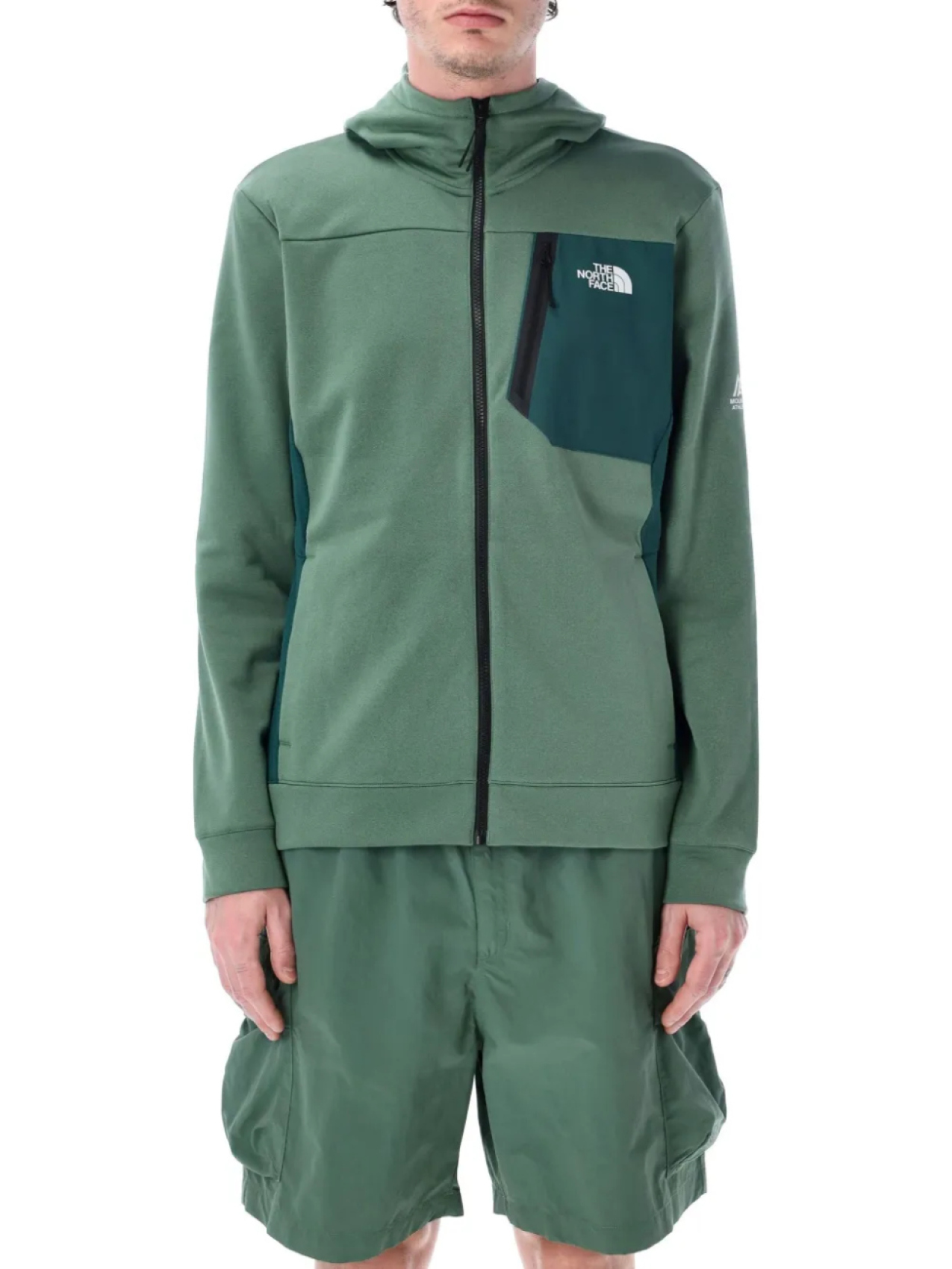 

Толстовка с капюшоном из флиса The North Face, зеленый
