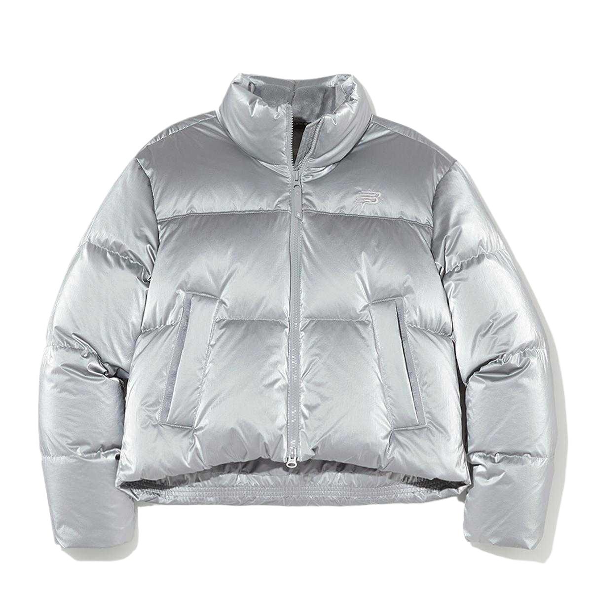

Серебряная пуховая куртка для женщин New Balance, серебряный