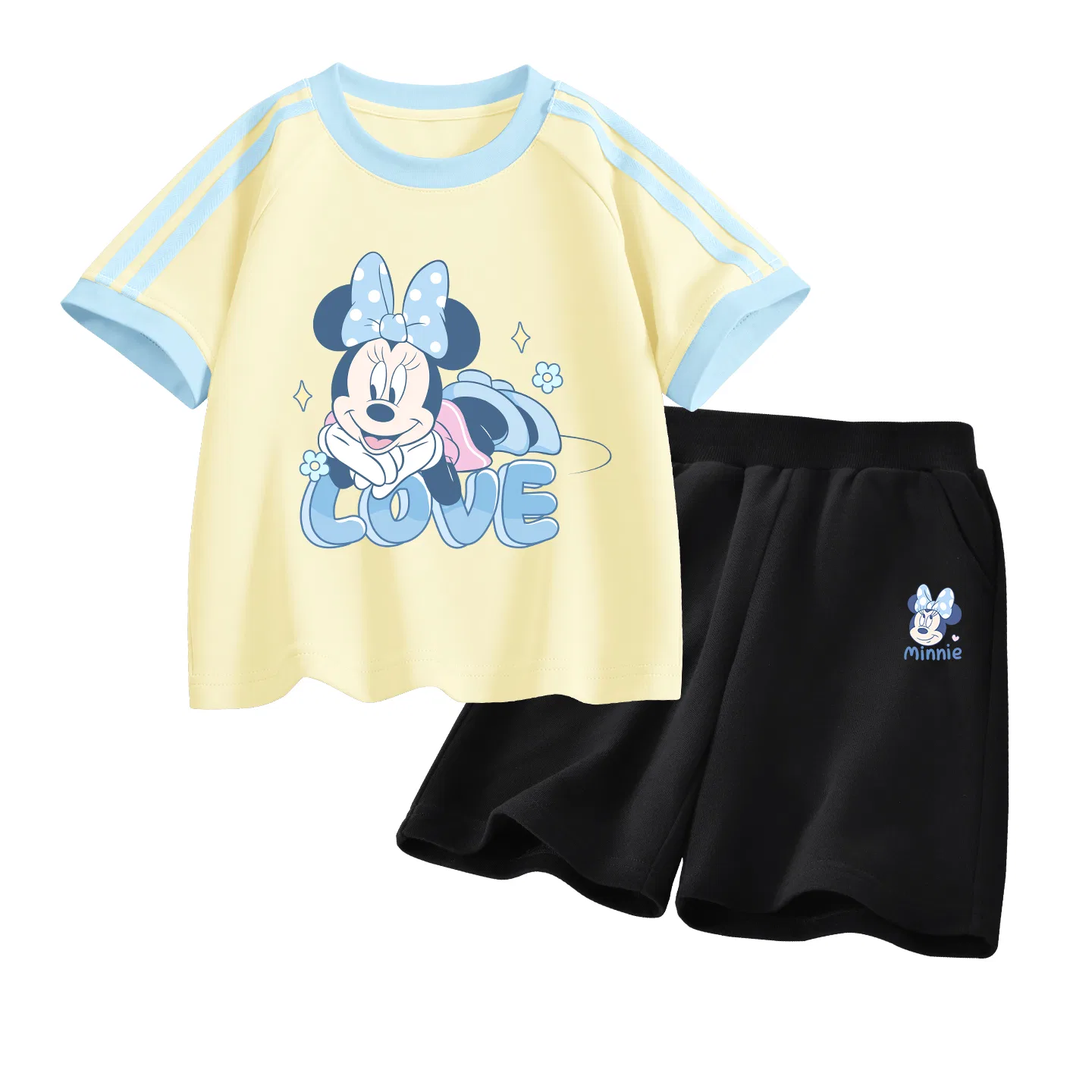 Детский спортивный костюм Casual Sportswear 2 Piece Set Disney, Di Sweet Panni Honey Match Yellow+Di L Cute Panni K Black