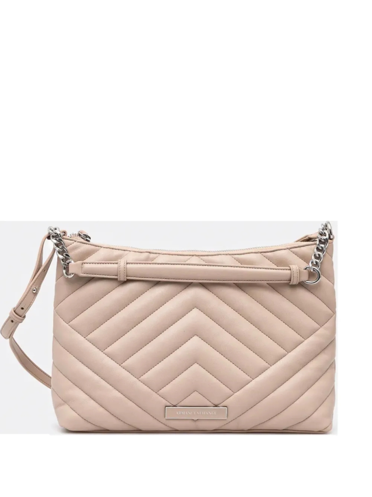 

Стеганая сумка через плечо Armani Exchange, розовый