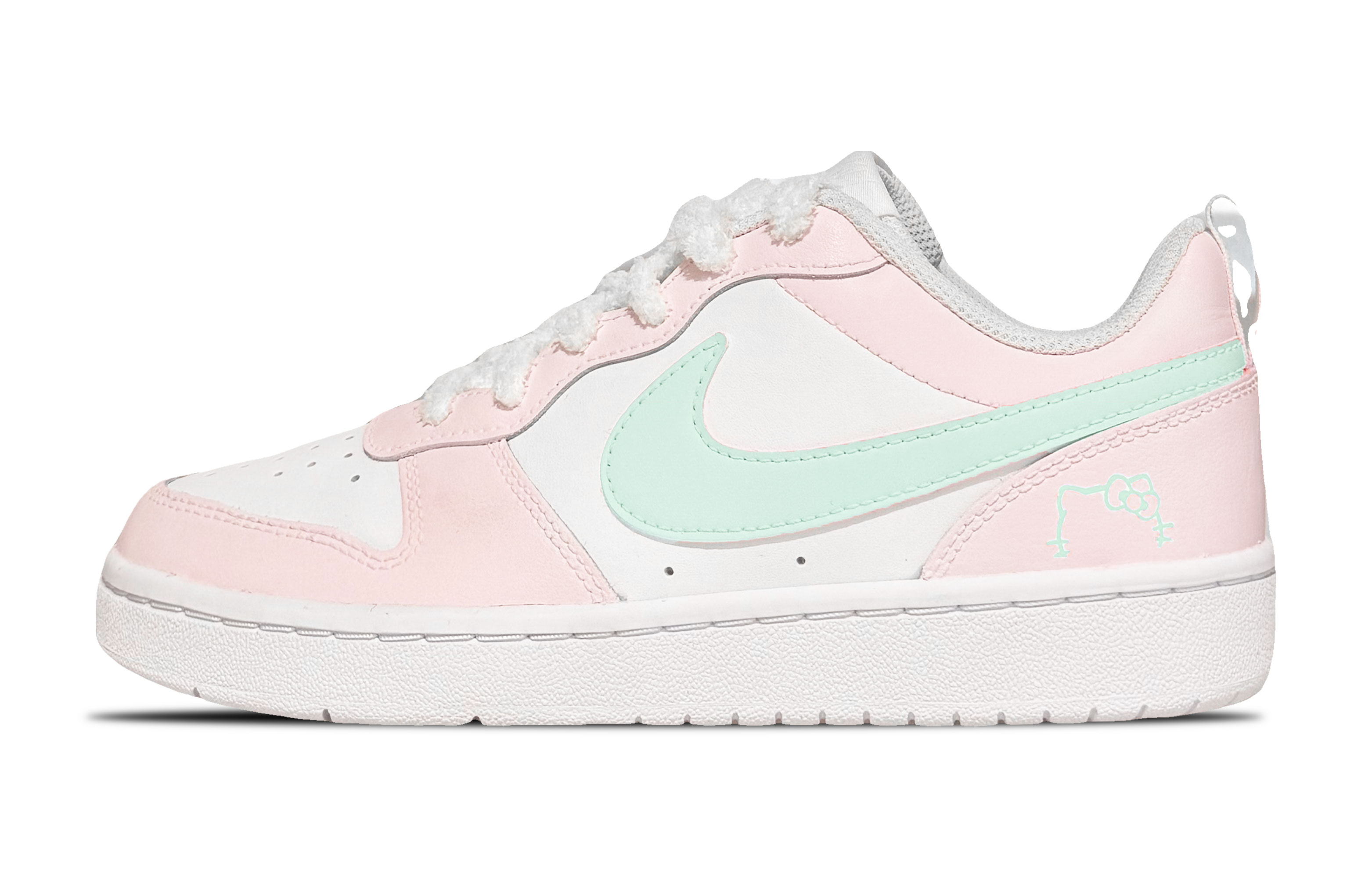 

Детские кроссовки для скейтбординга Court Borough Cyan Fairy Tale Low Top для подростков Nike, розовый