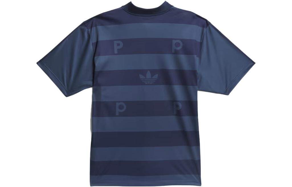 Рубашка поло Adidas X Pop Trading Company унисекс темно-синяя Adidas Originals, темно-синий — фото 2