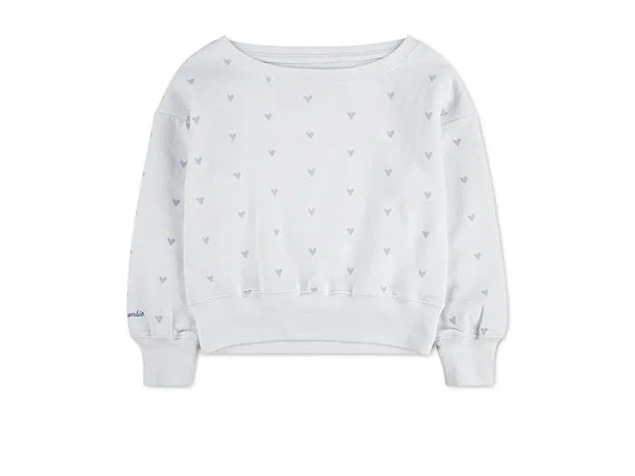 Свитшот с принтом оверсайз Printed Off-the-shoulder Sweatshirt abercrombie kids, Anise Flower