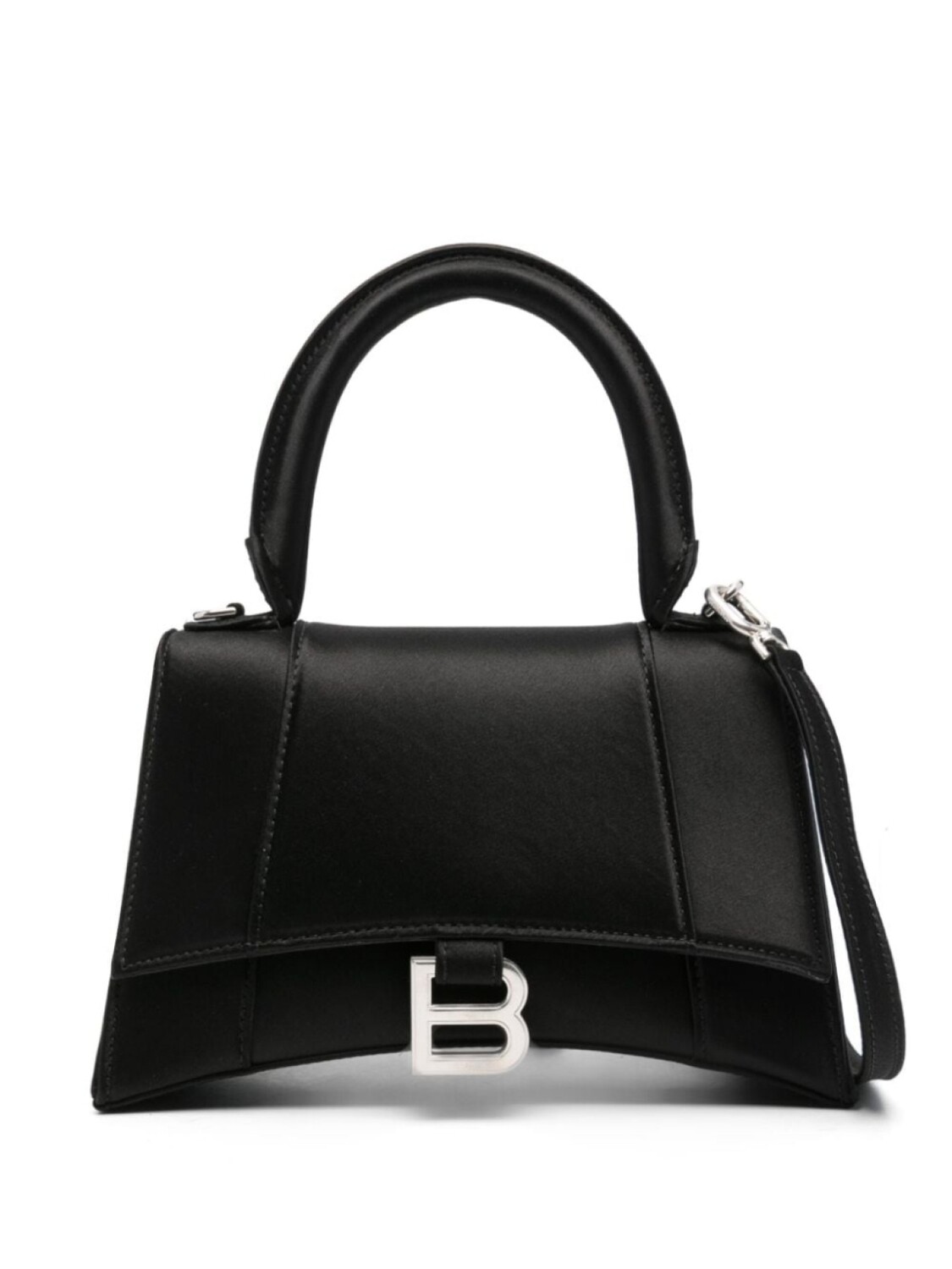 

Атласная сумка-тоут Balenciaga Hourglass, черный