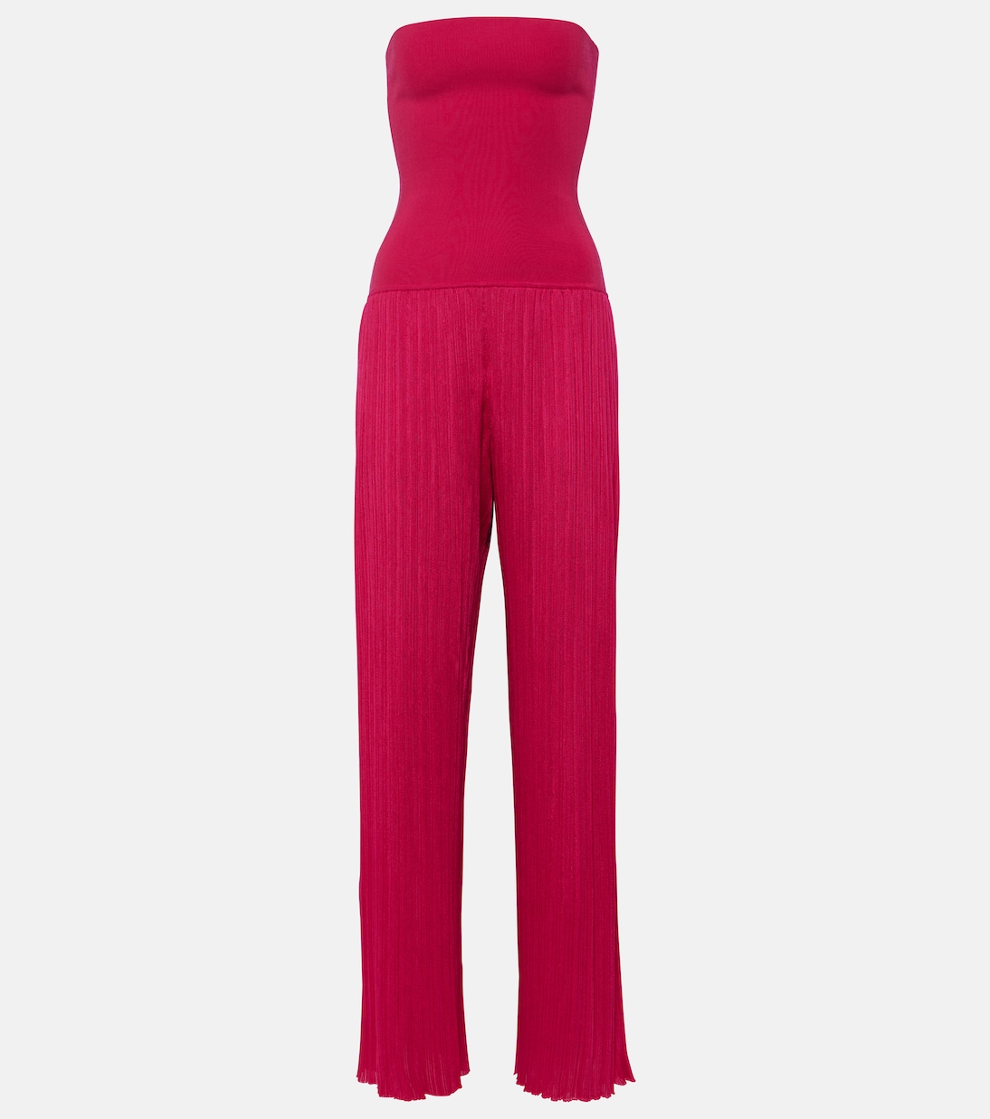 

Трикотажный комбинезон без бретелек со складками Alaïa, Bougainvillea