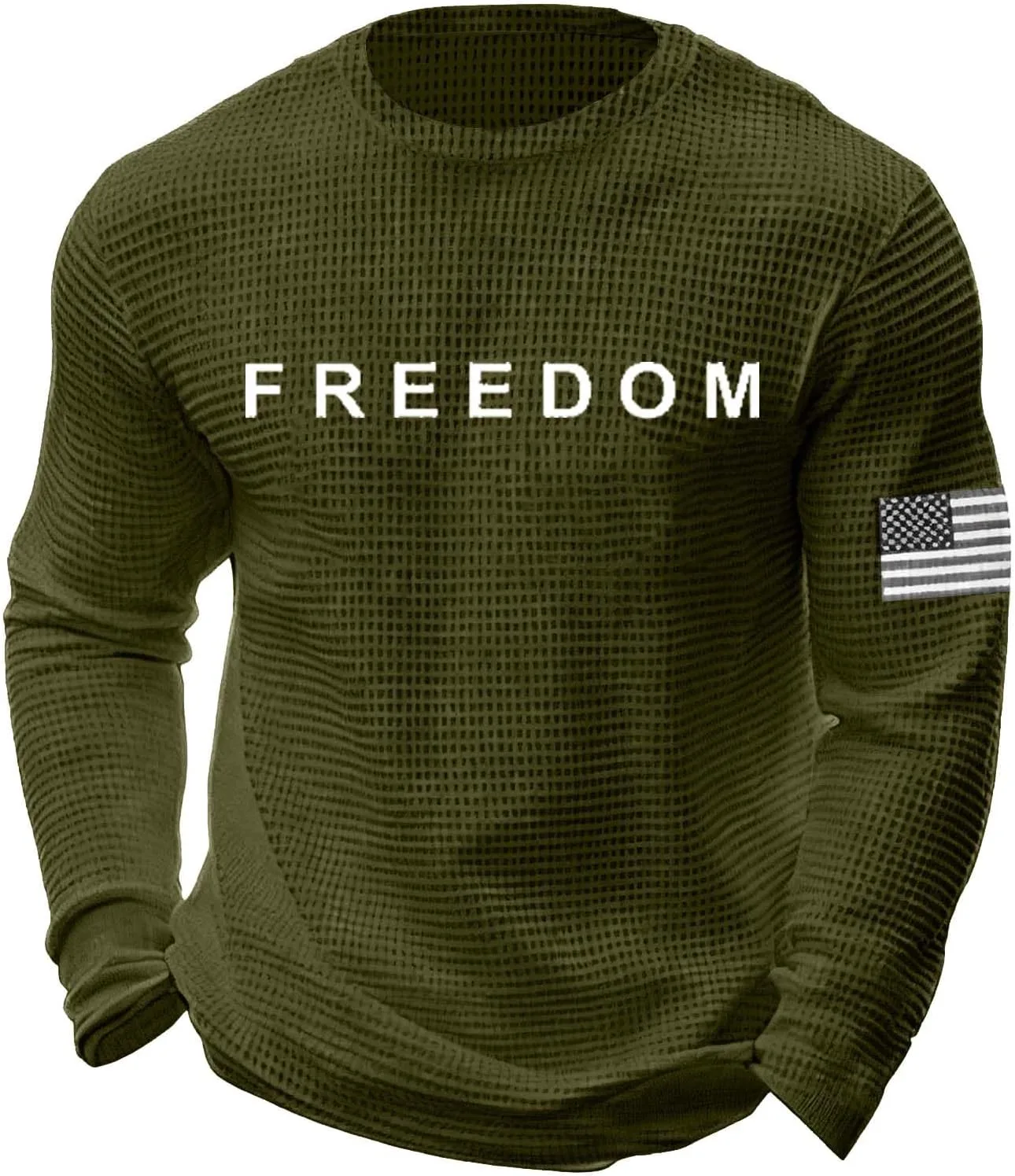 

Футболка Charlie Kirk Freedom, мужская, Waffle Knit