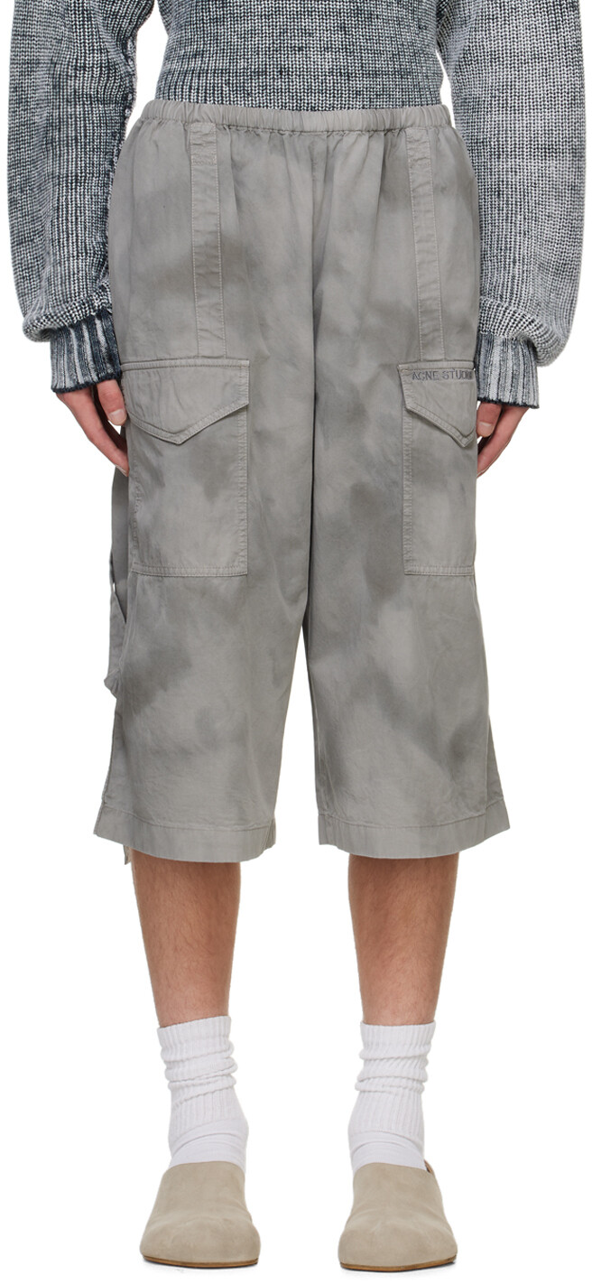 

Серые шорты-карго Acne Studios, Mid grey